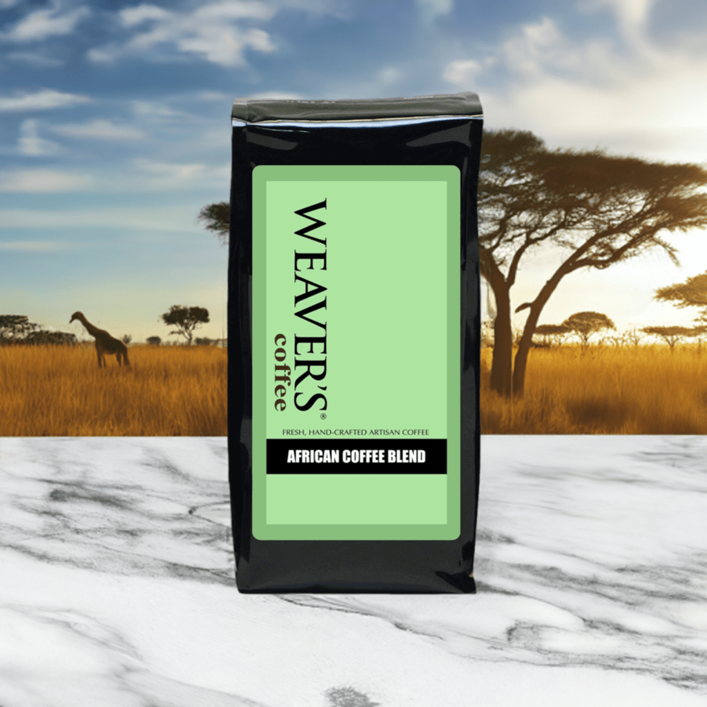 weaverscoffee.mom Coffee bag of African Coffee Blend.