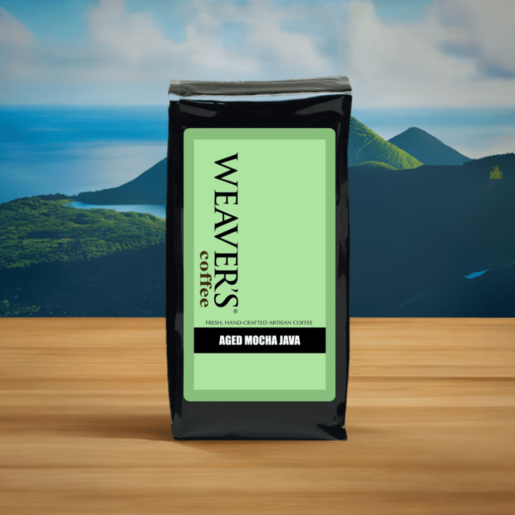 weaverscoffee.mom Coffee bags of Aged Mocha Java Coffee.