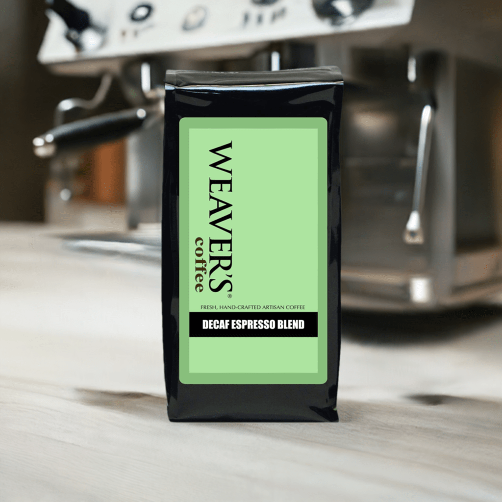 weaverscoffee.mom Coffee bag of Decaf Espresso Coffee Blend.