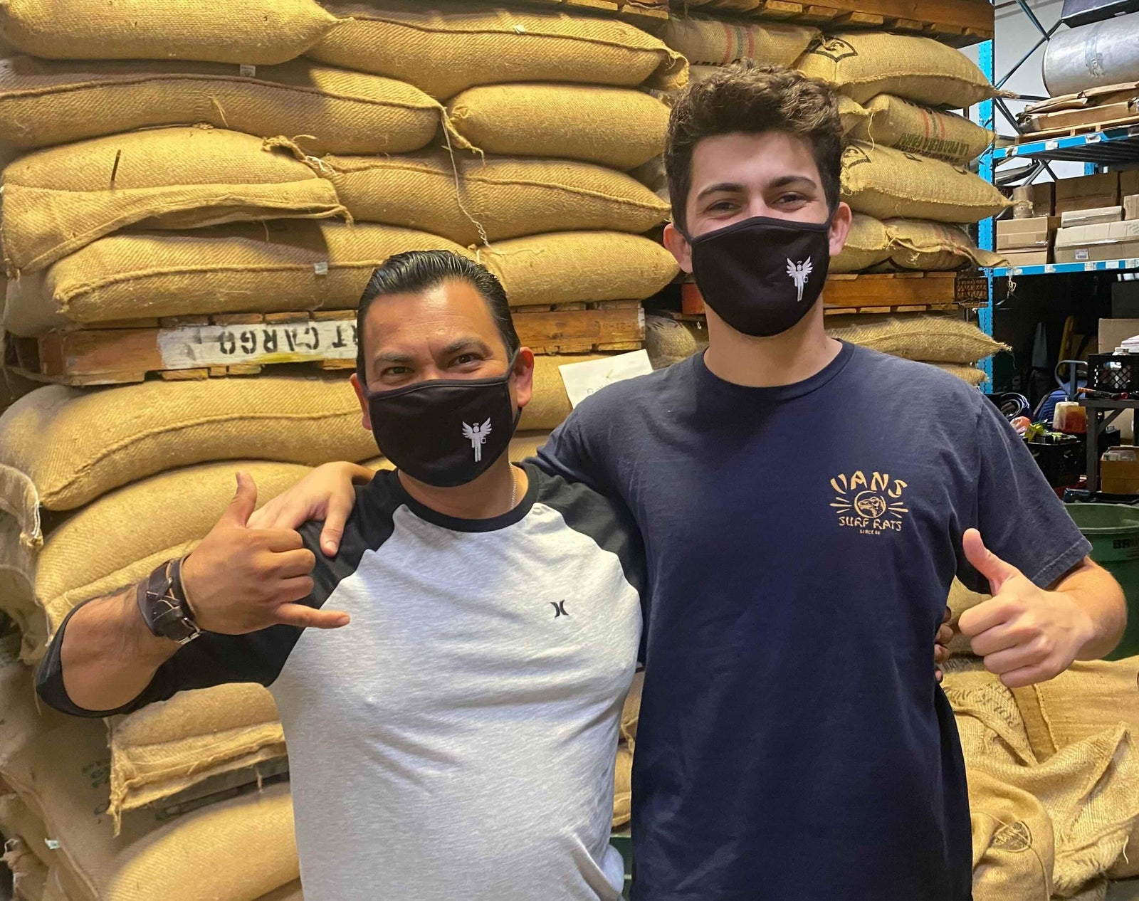 weaverscoffee.mom Face Mask with Angel