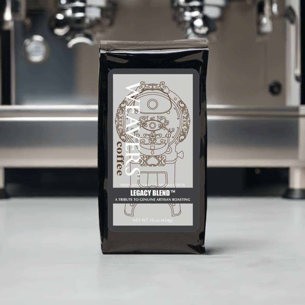weaverscoffee.mom Coffee bag of Legacy Blend Coffee.