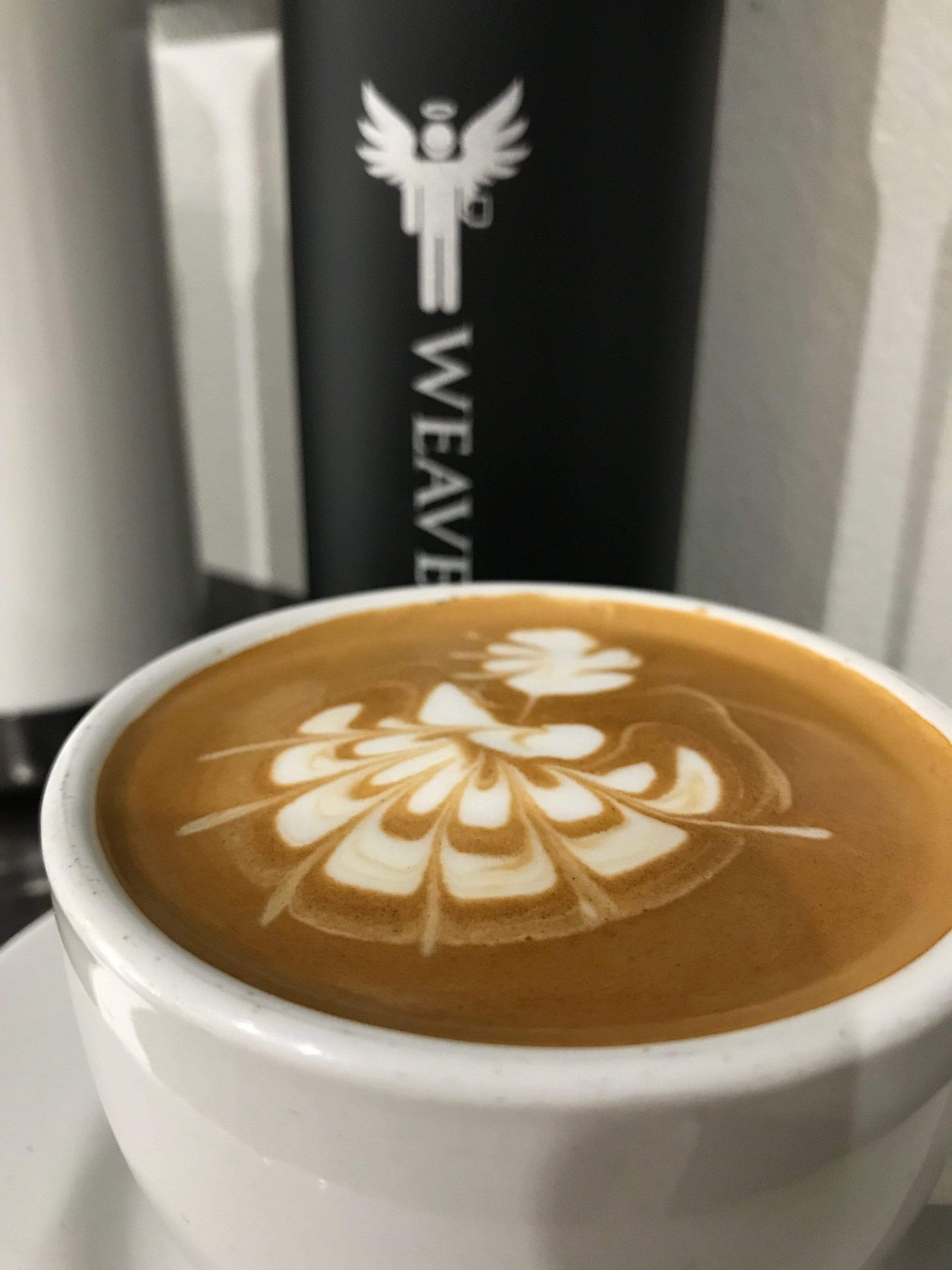 weaverscoffee.mom Latte made with Jamaica Blue Mountain Coffee (100% Certified No. 1 Reserve) 