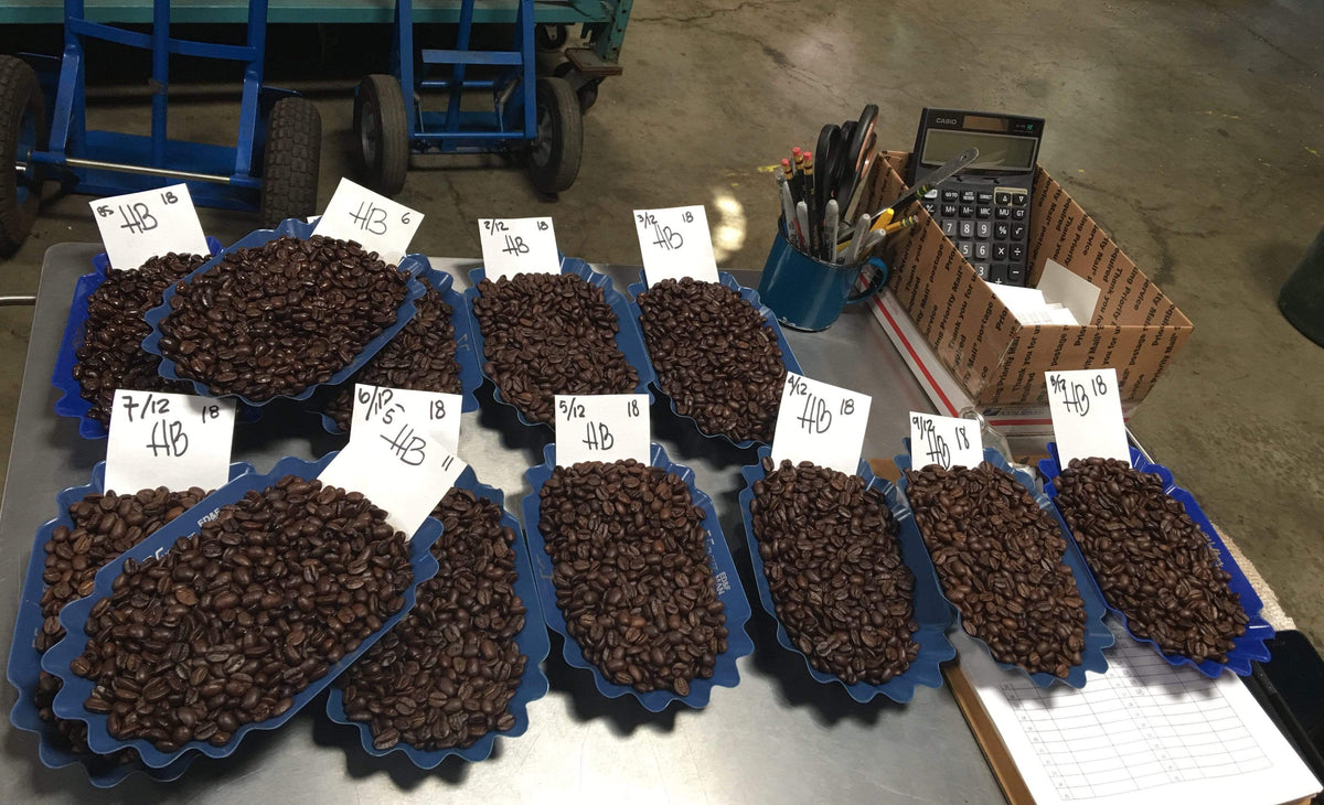 weaverscoffee.mom Coffee cupping of Decaf Coffee House Blend.