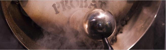 weaverscoffee.mom Image of a Probat Coffee roaster where we roast the House Coffee Blend.